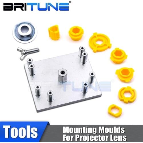 Retrofit Tool Headlight Mounting Plate Moulds For Hella 3R G5/Koito Q5 Projector Lens H1/H4/H7/H11/D2/HB3/HB4 Car Accessories