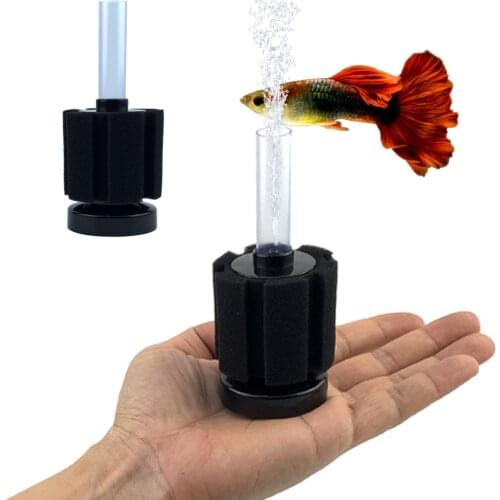 Mini Aquarium Filter Sponge Fish Tank Filter Shrimp Pond Air Pump Biochemical Sponge Filter Aquarium Accessories Oxygen