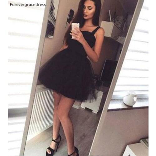 Cheap Stylish A Line Prom Dress Spaghetti Strap Mini Short Juniors Sweet 15 Graduation Cocktail Party Dress Plus Size