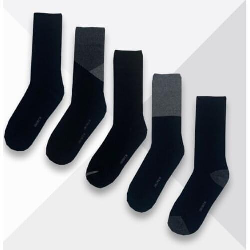 Mens Cotton Socks New styles 5Pairs / Lot Black Business Men Socks Breathable Spring Summer for Male US size