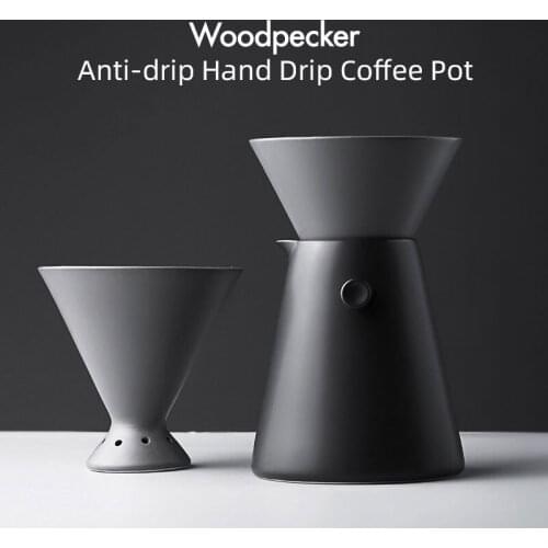 New Design Patents Hand Drip Coffee Pot 650ml V60 Drip Brewing Device Ceramic Material with Filter with Separate Stand for Filte