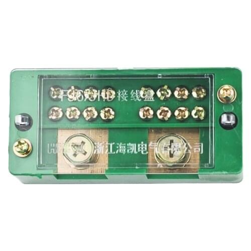 Single Phase 2 in 8 out Terminal Block FJ6 Energy Measuring Metering Mounted Distribution Junction Box Wire Connector