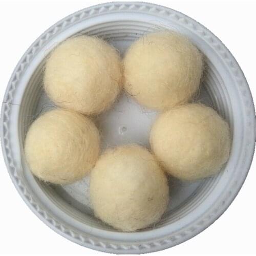 Wholesale Ivory White Color Handmade wool felt ball 200pcs 20mm diy Woven Balls For Rugs jewelry beads home Decor
