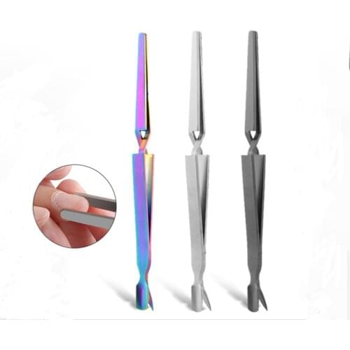 Nail Art Clip Shaping Nipper Tweezers Stainless Steel Multi-function Clip Tip Manicure Tool Acrylic C Curve Picking Rhinestone