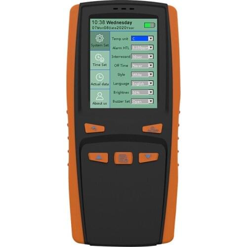 Handheld Portable Ozone Analyzer O3 Ozone Meter Gas Detector Intelligent Sensor Ozone Meter for Air Quality Pollution Monitor