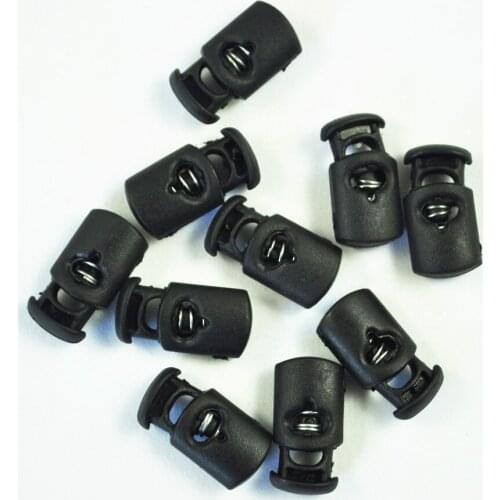 Hot Amico Plastic Toggle Spring Stop Single Hole String Cord Locks 10 Pcs
