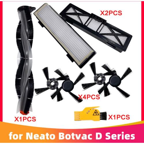 Roller Side Brush Hepa Filter Replacement for Neato Botvac D Series D3 D4 D5 D6 D7 D70E D75 D80 D85 Robot Vacuum Cleaner Parts
