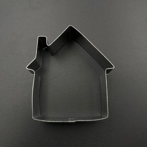 House Shaped Stainless Steel Biscuit Cookie Cutters DIY Stainless Steel Cake Mold Kitchen Bakeware Tool Baking Mold