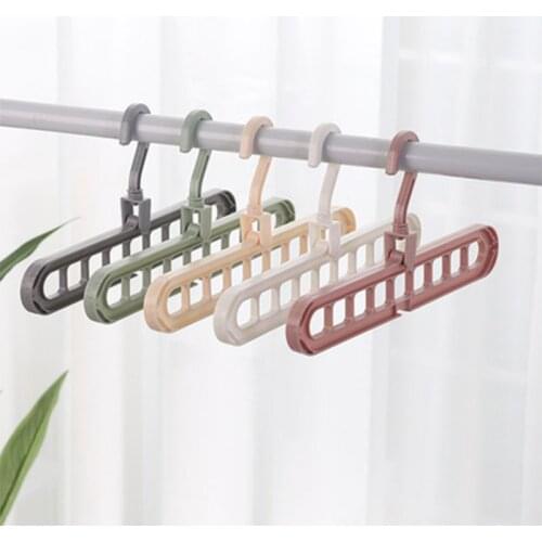 1Pcs Clothes hanger organizer Space Saving Hanger multi-function folding magic hangers drying Racks Scarf clothes Storage