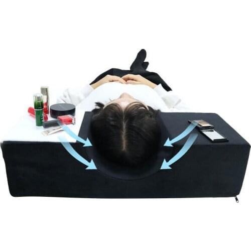 100% Brand New Flannel Beauty Pillows For False Lashes Eyelash Extension Pillow Shelf Salon Pillow Memory Foam Core For Eyelases