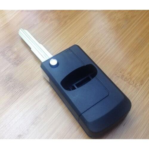 2 Buttons Blank Modified Flip Folding Remote Key Shell Case For Mitsubishi Outlander Grandis With Left Key Blade Fob Key Cover