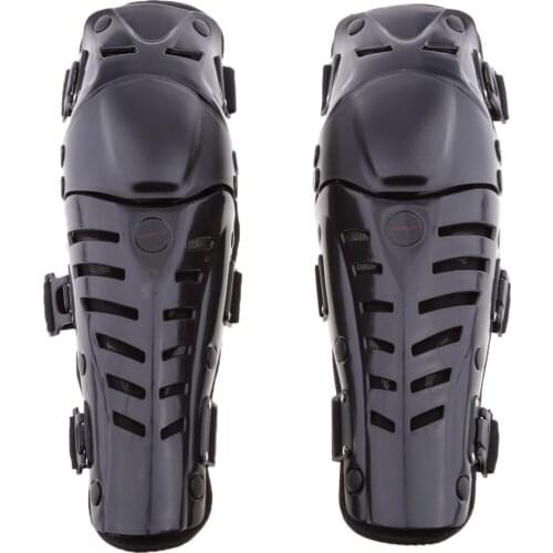 2 Pieces Motorcycle Motocross Cycling Sport Knee Pads Protector Guard Black
