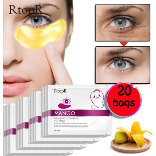 5/10/20 Pack Vitamin C Eye Mask Patches Anti Aging Wrinkle Remove Dark Circle Firming Eye Care MH88