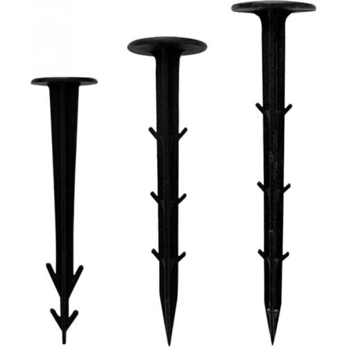 50pcs Film Fixed Outdoor Garden PP Sunshade Net Mulch Shading Pegs Reusable Accessories Black Tools Easy Install Ground Nail