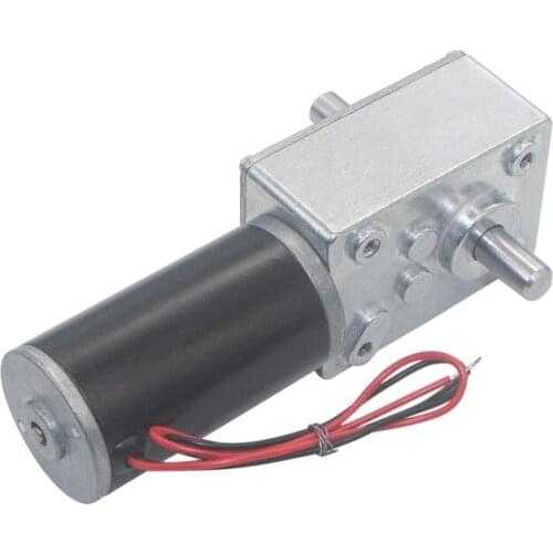 5840-31ZYS Dual Shaft Torque Turbine Worm gear motor 6V - 24V For Curtain machine Billboard Robot Electronic lock BBQ Range hood