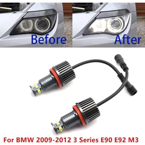 6000K IP65 High Power 3-year Warranty Daytime light 120W LED Angel Eyes Marker for BMW 2009-2012 3 Series E90 E92 M3