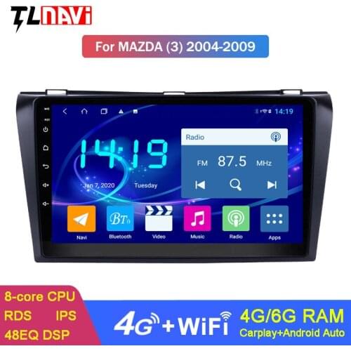 6G+128G Android 10 Car Audio Radio System Player 9 Inch For Mazda 3 Sport 2004-2013 Entertainment GPS Navigation