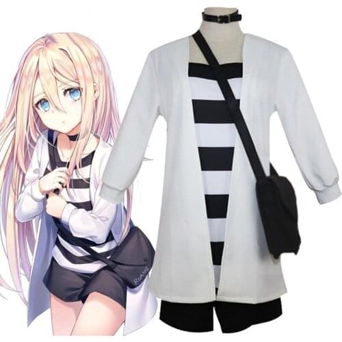 Angels of Death Rachel Gardner Cosplay Costume Ray Bag Wig Full Set Costume Women Halloween Party Outfit