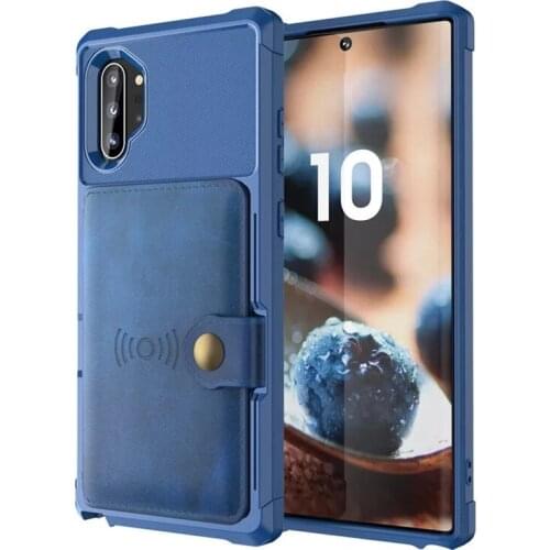 For Samsung Note10 Note10Plus Fall Proof Fashion Shell Multifunctional Mobile Phone With Leather Case And Card Insertion