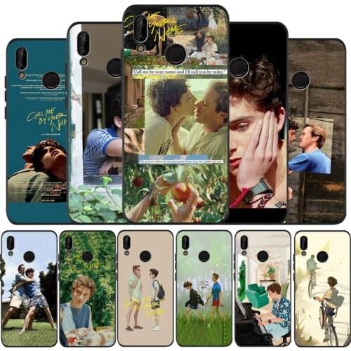 Call Me By Your Name black Phone Case for huawei P40 P30 P20 P10 Pro P9 Lite nova 4E 6SE Psmart 2 2019 Y6 9 Prime cover