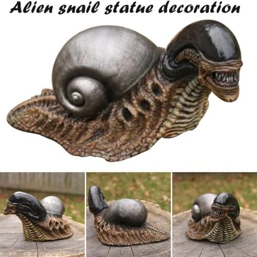 Alien Snail Statue Figure Statues Model Doll Collection Birthday Gifts Long Garden Home Decoration PI669