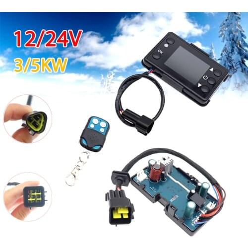 12V 24V Diesels Air Heater LCD Monitor Switch + Remote Control + Control Board Motherboard For Car Parking Heater Controller