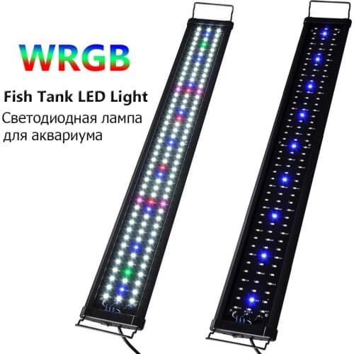Eco Aquarium LED Lighting WRGB Fish Tank Decoration Lamps Coral Water Grass Landscaping Plant Grow Lighting Aquarium Bracket Lam