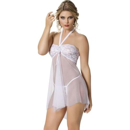 Lily Bianca Tül Kısa Gecelik 601