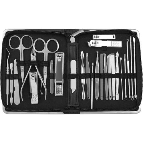 11-26PCS Nail Clipper Sets Manicure Set Pedicure Sets Nail Kit Professional Set Nail Cutter Manicure Kit Tools for Manicure Tool