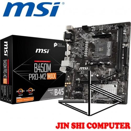 NEW MSI B450M PRO-M2 MAX Socket AM4 Supports DDR4 Turbo M.2