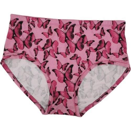 90-190KG extra large size underwear for women ladies' plus size butterfly printing panties woman shorts underpants sexy lingerie