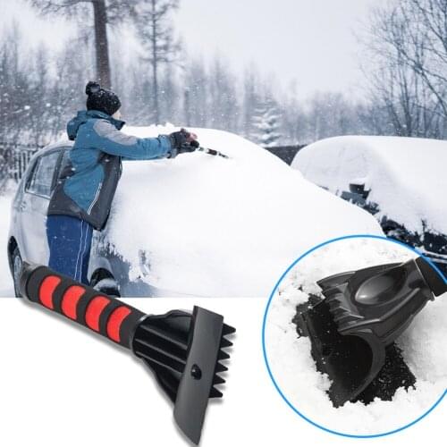 Portable Magic Handle Practical Automobile Snow Shovel toys Kitchen Water Wiper Quick Cleaning Glass Brush Defrosting Device#38