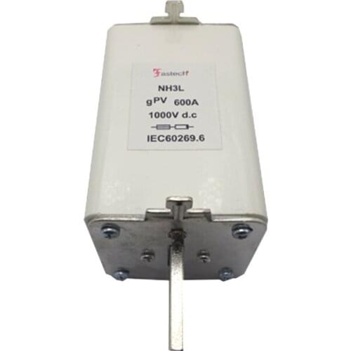 NH3L 600A 1000Vdc Industrial Control Accessories Ceramic Thermal Fuse Blade Fuses