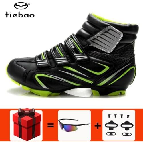 Tiebao winter Cycling Shoes Men boots sapatilha ciclismo mtb Bike Bicycle Self-Locking Wear-Resistant Riding zapatillas ciclismo
