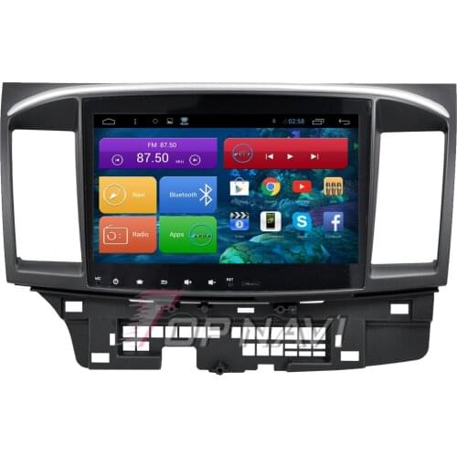 Topnavi 10.2'' Quad Core Android 6.0 Car GPS Navigation for Mitsubishi Lancer 2010 2011 2012 2013 2014 2015 Autoradio,NO DVD