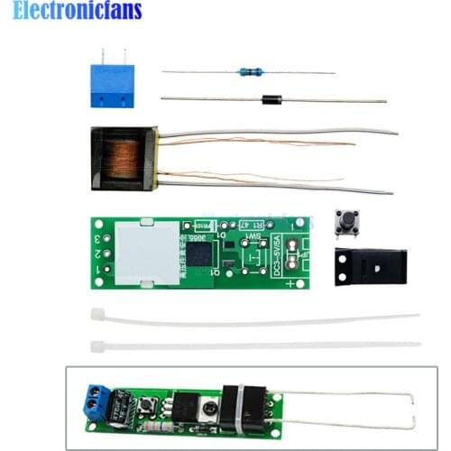 HV-1 High Voltage Igniter DIY Kit Arc Ignition Parts Arc Generator Arc Cigarette Igniter Module PCB Board DC 3V 5V 3A DIY Kit