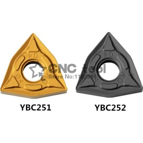 WNMG080404-DM WNMG080408-DM YBC251 YBC252*10pcs Turning Inserts,Cutting blade for Holder MWLNR/WWLNR,Turning tip for Steel