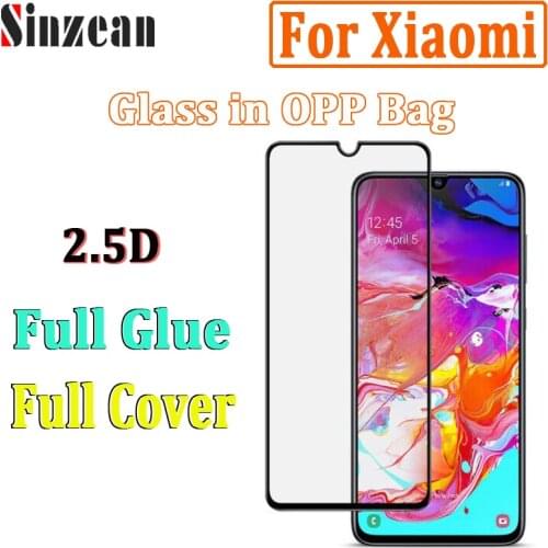 100pcs For Xiaomi 9T Pro/CC9E/K20 Pro/Mi 9SE/MI8 lite/Redmi Note 8 Pro Full cover tempered glass 2.5D Full Glue Screen Protector