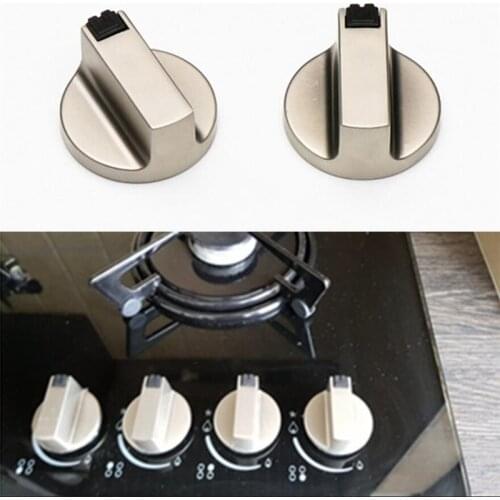 2 PCS Universal Metal Rotary Switch Control Knobs 6mm / 8mm Replacement Accessory For Household Kitchen Cooker Gas Stove Oven