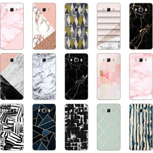 32DD gold marble collage fashion Cover Soft Silicone Case Cover for Samsung Galaxy a3 a5 2017 A6 A8 2018 j3 j5 j7 2016 2017