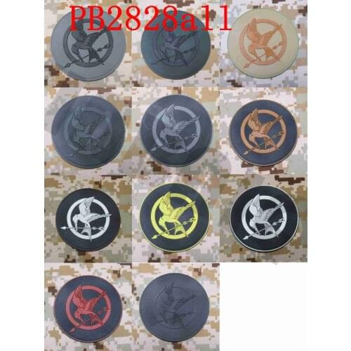 3D PVC patch The Hunger Games Logo Military Morale