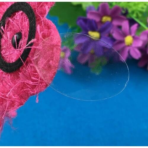 500PCS/Lot Blank Ellipse Stickers Label Transparent PVC Labels Customize Adhesive Stickers For Gift/wallpaper/box/cup/jewelry