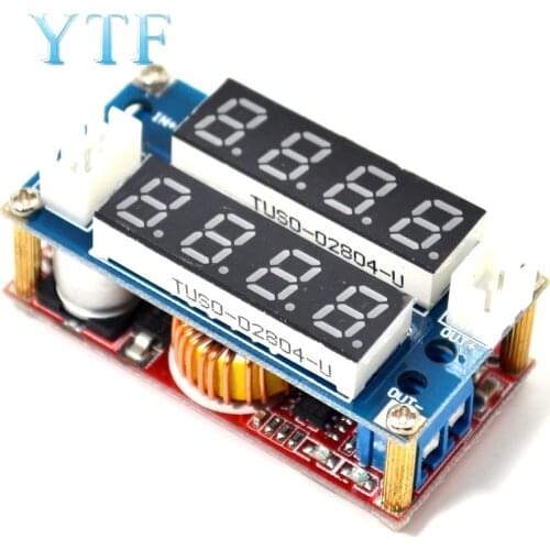 2 in 1 XL4015 5A Adjustable Power CC/CV Step-down Charge Module LED Driver Voltmeter Ammeter Constant current