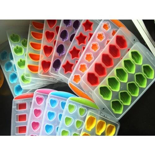A1219 Creative kitchen Silicone ice cube mold Variety of fruit shapes