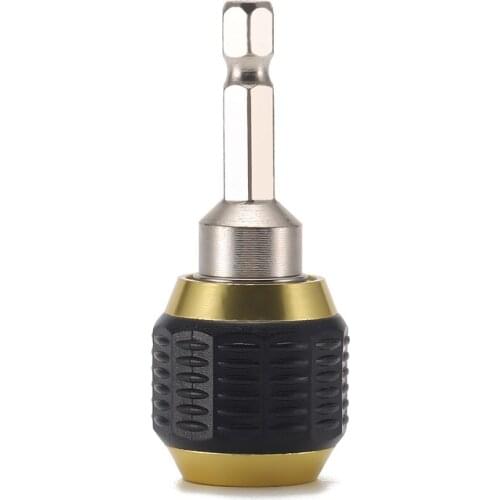 60mm Hexagonal Shank Quick Coupling 1/4 Inner Hex Self-Locking Connecting Rod Drill Bit Drill Chuck Adapter for Electric Drills