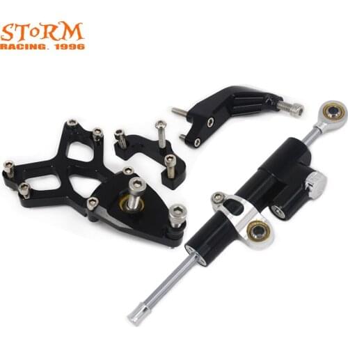 Motorcycle Steering Damper Stabilizer With Mounting Bracket Adapter Set For Honda CBR1000RR 2008 2009 2010 2011 2012 2013 2014
