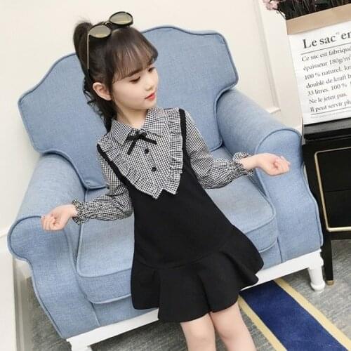 Kids Dresses for Girls Autumn Winter Long Sleeve Polka Dots Soft Cotton Children Clothing Bowknot Belt Girl Casual Wear