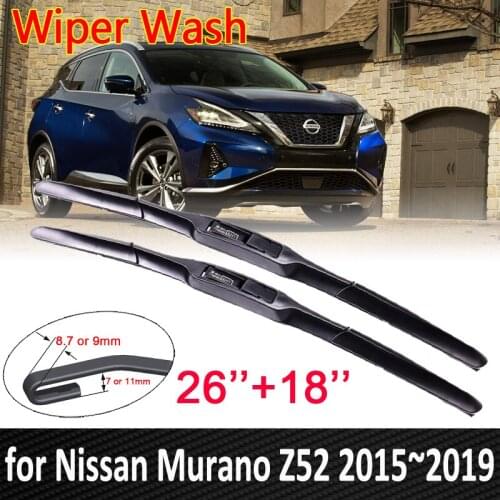 For Nissan Murano Z52 2015 2016 2017 2018 2019 Car Wiper Blades Front Windscreen Windshield Wipers Car Accessories Stickers