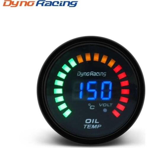 Dynoracing Black 2 inch 52mm Digital LED Car Oil Temp Gauge 20-150 Celsius Oil Temperature gauge Car meter BX101454