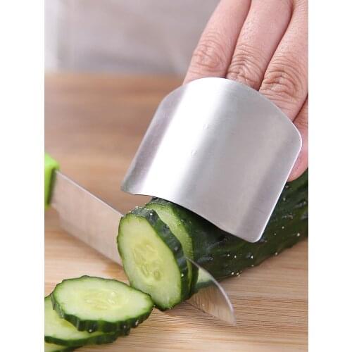 Cuisine Gadget Finger Protection Hand Protector Stainless Steel Kitchen Tool Hand Finger Protector Thumb Cocina Household Eg50qc
